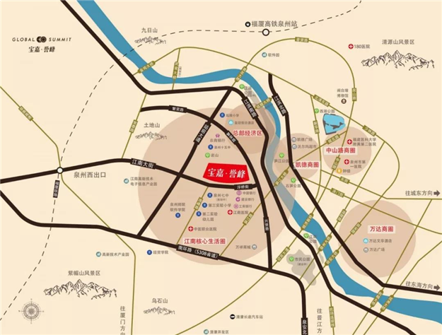 田安大桥,泉州大桥便可抵达浦西万达商圈,条条大桥打通老鲤城跨江发展